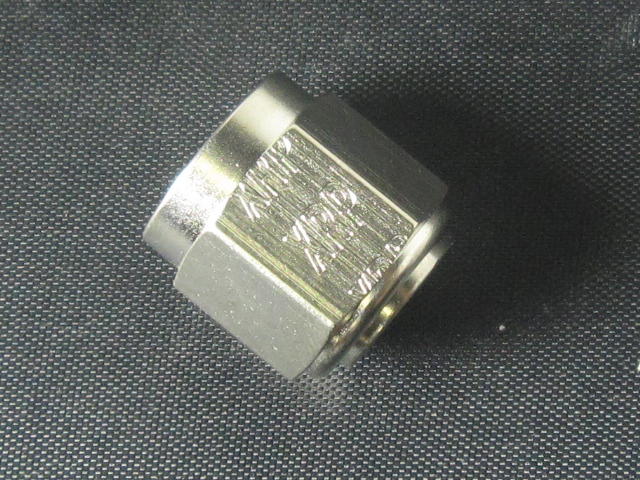 (image for) -12 Flare Cap - Aluminum - Super Nickel Plated - Click Image to Close